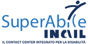 Logo di SuperAbile/INAIL - Il contact center integrato per la disabilitò Logo di SuperAbile/INAIL - Il contact center integrato per la disabilitò